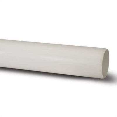 4 inch / 110mm Soil Pipe - White - 1 Metre - 47BP0430