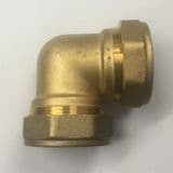 42mm Brass Compression 90 Degree Elbow - 24444200