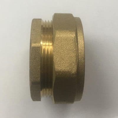 42mm Brass Compression Stop End Blank Cap - 24374200