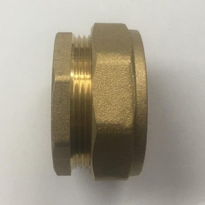 42mm Brass Compression Stop End Blank Cap - 24374200