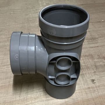6 inch / 160mm Soil Equal Branch Tee Grey - 46000006