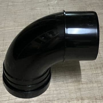 6 inch / 160mm Soil Pipe Single Socket Bend - Black - 46000014