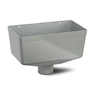 68mm Downpipe Medium Hopper Head - Grey - 46RR2140