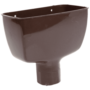 68mm Downpipe Standard Hopper Head - Brown - 44RR1130