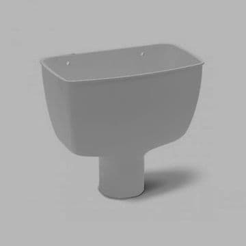 68mm Downpipe Standard Hopper Head - Grey - 46RR1130