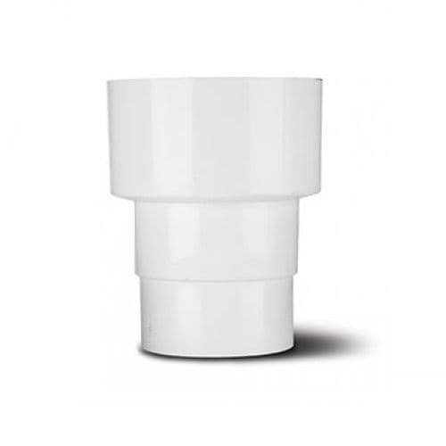 68mm Plastic to Cast Iron Downpipe Adapter White 47PRR131 Plumbers