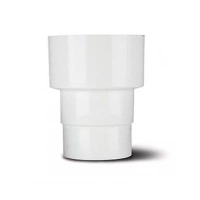 68mm Plastic to Cast Iron Downpipe Adapter White - 47PRR131 - Plumbers ...