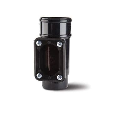 68mm Rainwater Downpipe Access Pipe - Black - 43PRR135
