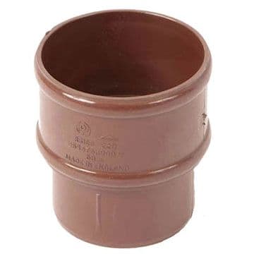 68mm Rainwater Downpipe Connector - Brown - 44PRR125