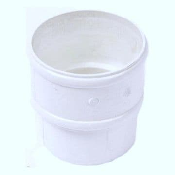 68mm Rainwater Downpipe Connector - White - 47PRR125