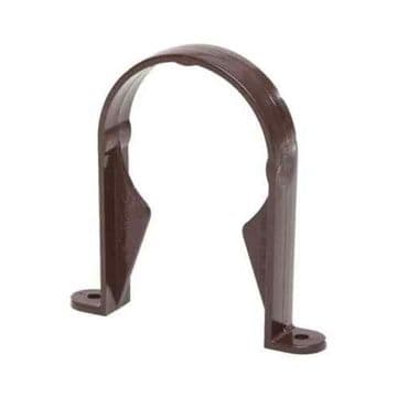 68mm Rainwater Downpipe Pipe Bracket - Brown - 44PRR126