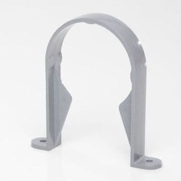 68mm Rainwater Downpipe Pipe Bracket - Grey - 46PRR126