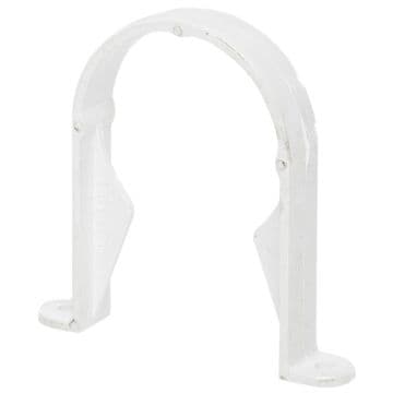 68mm Rainwater Downpipe Pipe Bracket - White - 47PRR126