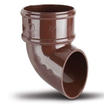 68mm Rainwater Downpipe Shoe - Brown - 44RR1128