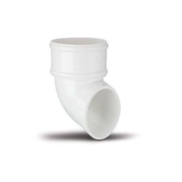 68mm Rainwater Downpipe Shoe - White - 47RR1128