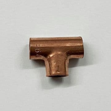 6mm End Feed Equal Copper Tee - 26240600