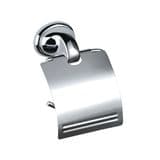 900 Chrome Brass Toilet Roll Holder with Flap - 01000030
