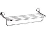 900 Chrome Towel Rack / Shelf with Under Rail 60cm - 01000038