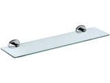 900 Glass Bathroom Shelf with Chrome Brackets - 01000033