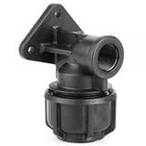 Alkathene MDPE 25mm to 3/4 FI Wall Plate Elbow - 20502565