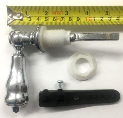 All Chrome Teardrop Toilet Cistern Handle - 08001444