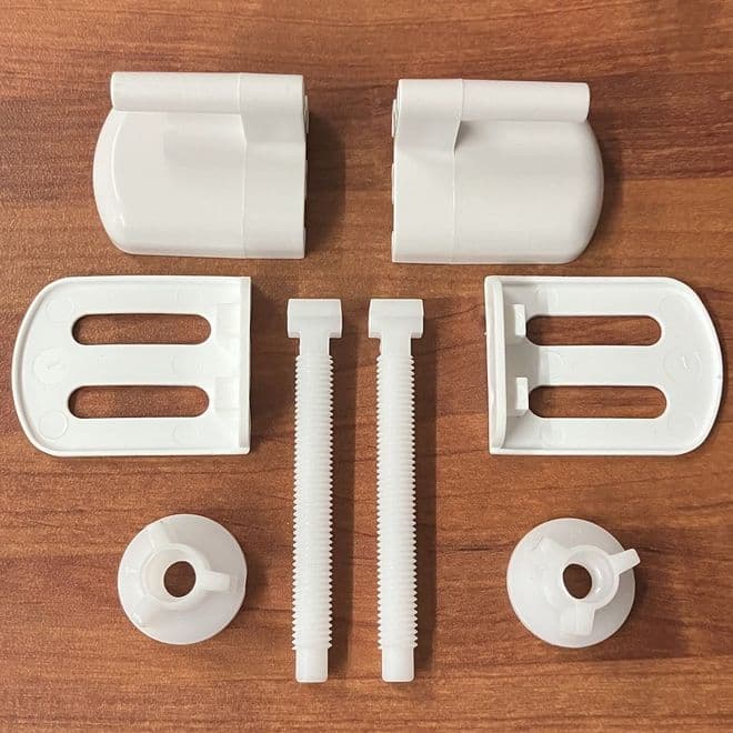 Alto Plastic Toilet Seat L Shape Hinge Kit 03065442