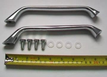 Aquarius Angled Chrome Bath Grip Grab Handles 210mm - 06011621