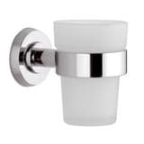 Arte Modern Chrome and Glass Cup Holder - 01000061