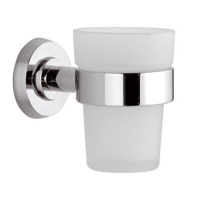 Arte Modern Chrome and Glass Cup Holder - 01000061