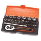 Bahco Small Standard Socket Set 1/4 inch Drive - 64002497