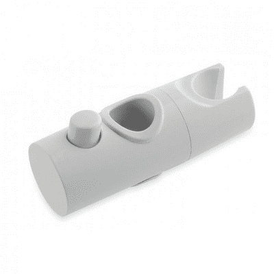 Bar Shower Rail Slider Bracket White 25mm