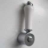 Bath Shower Mixer Diverter Valve Chrome / White Lever - 62013616