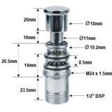 Bath Shower Mixer Long Diverter Valve - 72000195