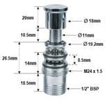 Bath Shower Mixer Medium Diverter Valve - 72000194