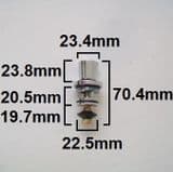 Bath Shower Mixer Tap Chrome Pull Knob Diverter - 62013619