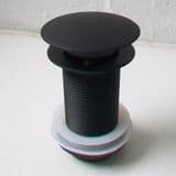 Black Domed Basin Clicker Waste Unslotted - 74000485