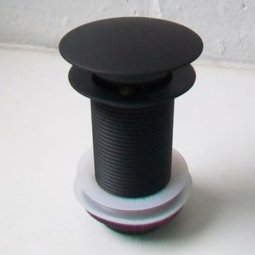 Black Domed Basin Clicker Waste Unslotted - 74000485