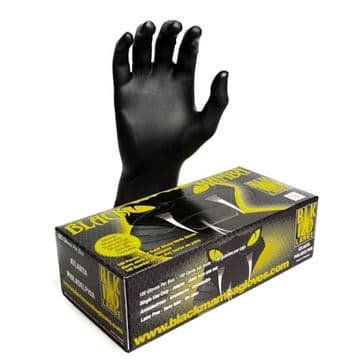 Black Mamba Black Nitrile Gloves - Large - 54015134