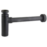 Black Modern Basin Bottle Trap with Pipe - 74000047