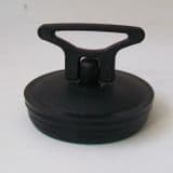 Black PVC 2 inch Kitchen Sink Plug with Handle - 74000251