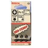 Bosch Iso-Temp PZ3 Pozi 3 Screwdriver Bit Set 1/4 - 66005441