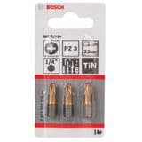 Bosch PZ3 Pozi 3 Screwdriver Bit Set 1/4 - 66005402