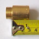 Brass 1/2 inch BSP Male to Female Extension 25mm - 07001872