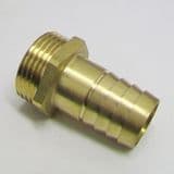 Brass 1 inch BSP x 1 inch Threaded Hose Tail - 07000106
