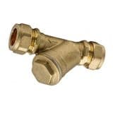 Brass 15mm Compression Y Filter Strainer - 07001811