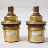 Brass 20 Spline Short Ceramic Disc Bath Tap Cartridges - 62013638