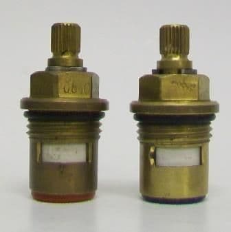 Brass 24 Spline 1/2 Short Ceramic Tap Cartridges - 62003088