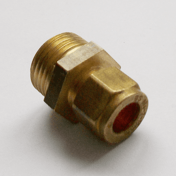 Brass Compression 10mm x 1/2 inch Male Iron - 24421002