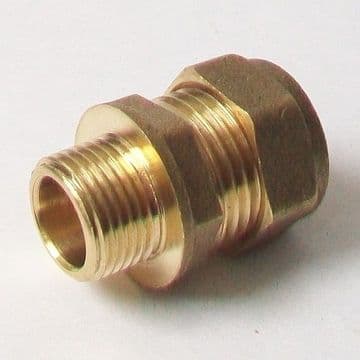 Brass Compression 15mm x 3/8 inch Male Iron - 24421503