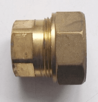 Brass Compression 20mm MDPE Pipe Stop End - 18372000